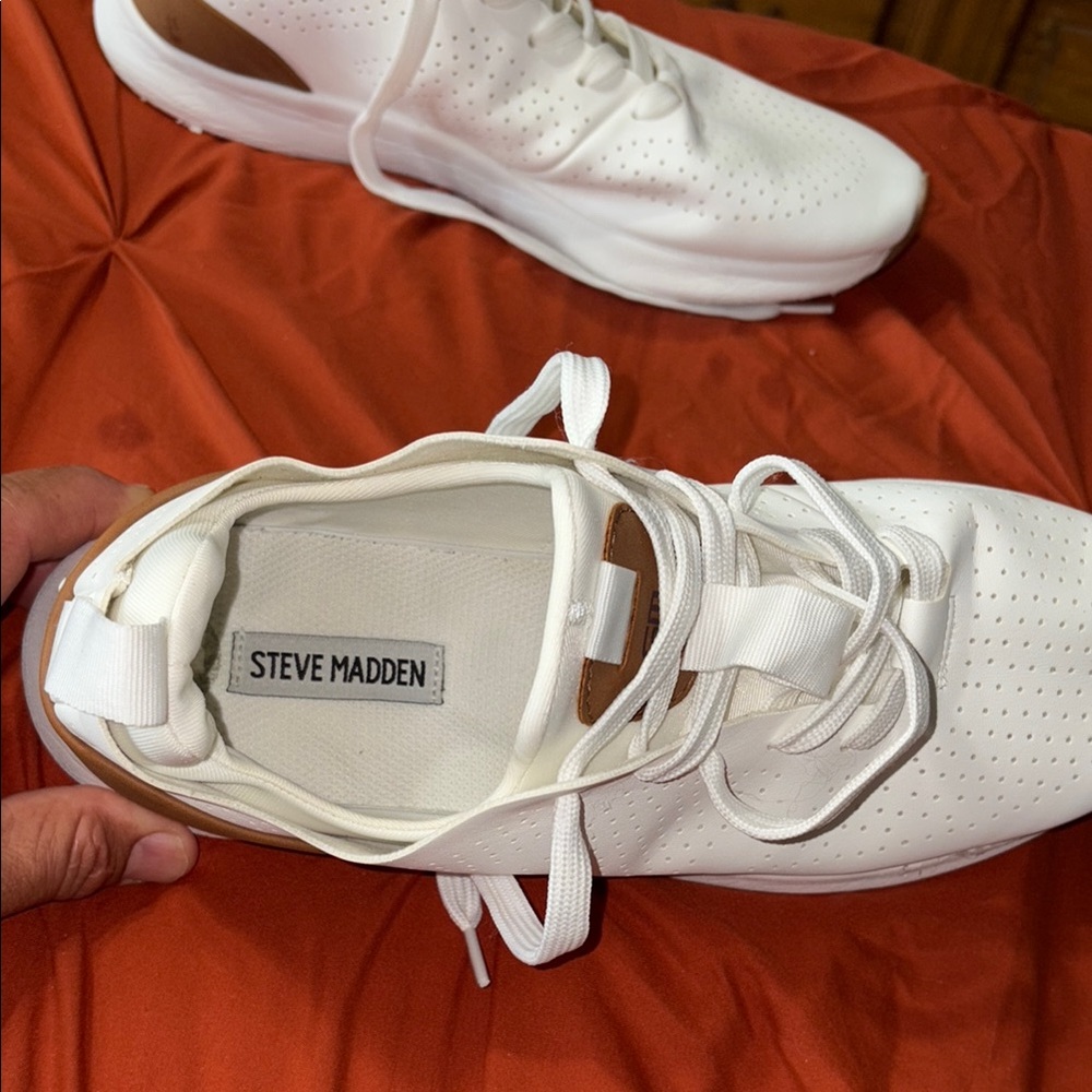Steve Madden Cream Athletic Sneakers